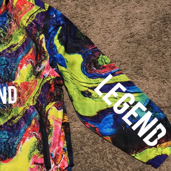 Encrypted half zip pullover hoodie Sz.L - Picture 3 of 4